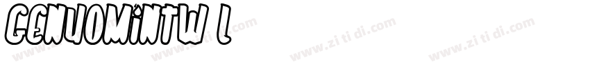 GenYoMinTW L字体转换